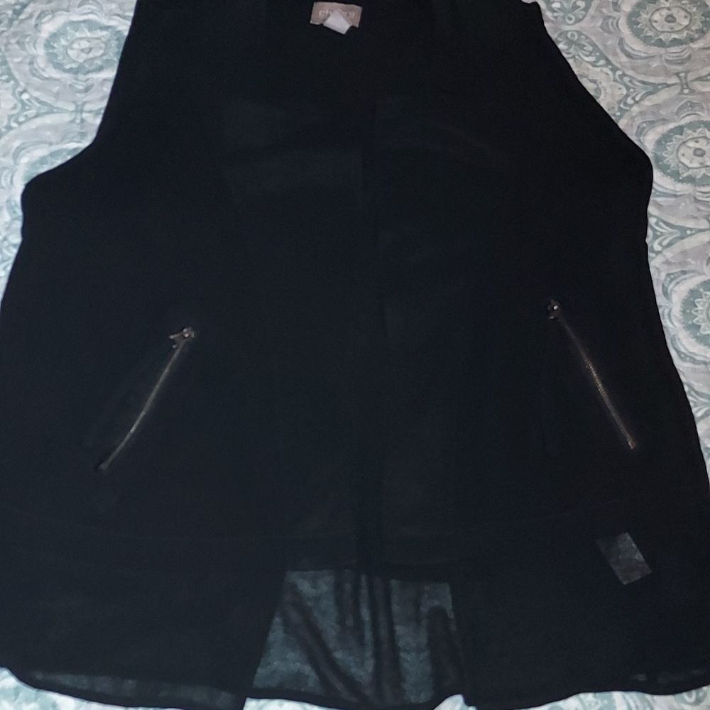 Chico's sheer vest jacket - Picture 4 of 6